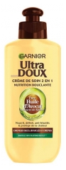 Garnier Ultra Doux Cr&egrave;me de Soin 2en1 Nutrition Bouclante Cheveux Secs Boucl&eacute;s &agrave; Cr&eacute;pus 200 ml