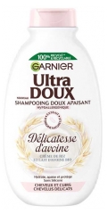 Garnier Ultra Doux Shampoing Doux Apaisant Cheveux et Cuirs Chevelus D&eacute;licats 400 ml