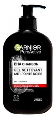 Garnier PureActive Gel Nettoyant Charbon Anti Points Noirs 250 ml