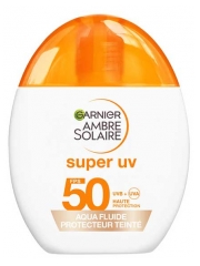 Garnier Ambre Solaire Super UV Aqua Ochrann&yacute; t&oacute;novac&iacute; fluid SPF50 40 ml