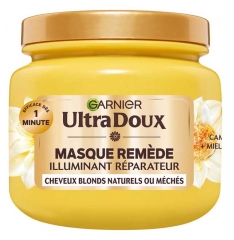 Garnier Ultra Doux Masque Rem&egrave;de Cheveux Blonds Naturels ou M&eacute;ch&eacute;s 340 ml