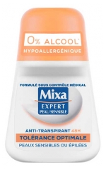 Mixa Expert Peau Sensible Anti-Transpirant Optimale Vertr&auml;glichkeit Roll-On 48H 50 ml