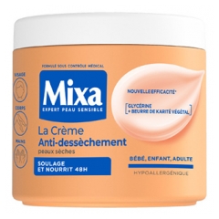 Mixa Crema Para Pieles Secas y Sensibles 400 ml