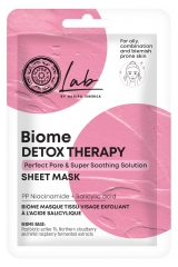 Natura Siberica Lab Biome Detox Therapy Masque Tissu Lissant R&eacute;ducteur de Pores 25 g