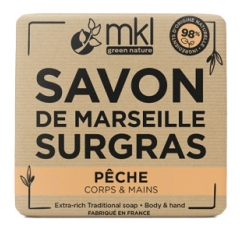 MKL Green Nature Savon de Marseille Surgras P&ecirc;che 100 g