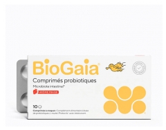 BioGaia Probiotica Darmmicrobiota Aardbeiensmaak 10 Tabletten