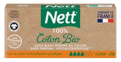Nett 100% Organic Cotton 16 Super Pads