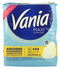 Vania Maxi Confort Normal+ 16 Serviettes