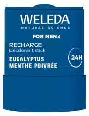 Weleda For Men D&eacute;odorant Stick Eucalyptus Menthe Poivr&eacute;e 24H Recharge 50 g