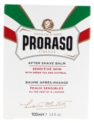 Proraso Baume Apr&egrave;s-Rasage Peaux Sensibles au Th&eacute; Vert 100 ml