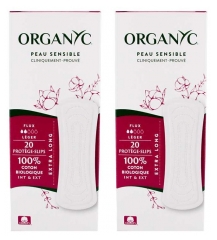 Organyc 20 Salvaslips Flux Light+ Lote de 2