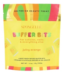 Spongell&eacute; Esponjas de Cut&iacute;culas e Unhas Infundidas Juice Orange 4 Mini Esponjas