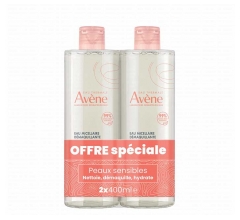 Av&egrave;ne Les Essentiels Eau Micellaire D&eacute;maquillante Lot de 2 x 400 ml