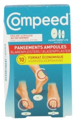 Compeed Blasenpflaster Mittleres Format 3 Gr&ouml;&szlig;en 10 Pflaster