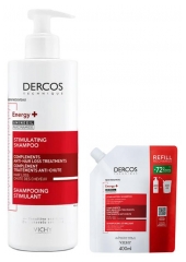 Vichy Dercos Duo Cheveux Anti-Chute Shampoing Avec Recharge