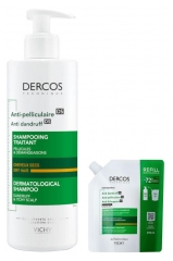 Vichy Dercos Anti-Dandruff Dry Hair Routine With Refill