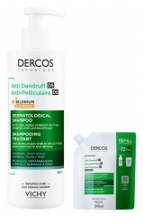 Vichy Dercos Haarroutine Anti-Roos Vet Haar Met Navulling