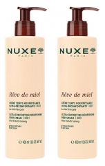 Nuxe R&ecirc;ve de Miel Cr&egrave;me Corps Nourrissante Ultra-R&eacute;confortante 48H Lot de 2 x 400 ml