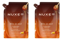 Nuxe R&ecirc;ve de Miel R&uuml;ckfettendes Waschgel &Ouml;ko-Recharge Set mit 2 x 400 ml