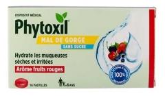 Sanofi Phytoxil Irriterad Hals R&ouml;da Frukter 16 Sugtabletter