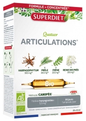 Superdiet Quatuor Articulations Bio 20 Ampoules