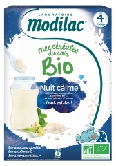 Modilac Mes C&eacute;r&eacute;ales du Soir Bio D&egrave;s 4 Mois Nuit Calme 250 g