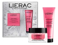 Lierac Glow Fresh Krem Ujędrniający Rozświetlający 50 ml + Maska Ekspresowa Rewitalizująca 75 ml W Prezencie