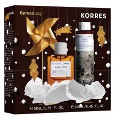Korres Eau de Toilette Black Pepper 50 ml + Duschgel Black Pepper 250 ml