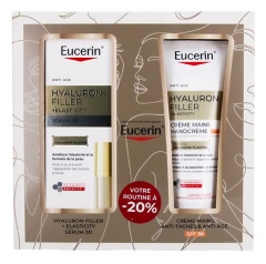 Eucerin Hyaluron-Filler + Elasticity 3D Serum 30 ml + Anti-Pigmentflecken & Anti-Age Handcreme LSF30 75 ml