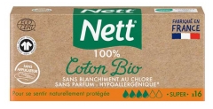 Nett 100% Organic Cotton 16 Super Pads