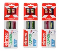 Elmex Junior Cepillos de Dientes Suaves Duo Pack 6-12 A&ntilde;os