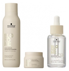 Schwarzkopf Professional BlondMe Routine R&eacute;paration Cheveux Blonds