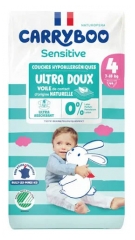 Carryboo Nature Nat&uuml;rliche Windeln mit Motiv 44 Windeln Gr&ouml;&szlig;e 4 (7-18 kg)