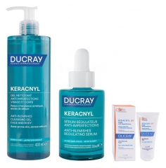 Ducray Keracnyl Anti-imperfections Routine Suaugusiųjų odos priežiūros rinkinys nuo netobulumų