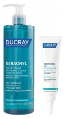 Ducray Keracnyl Ansigtshudplejeroutine Mod Skinnende Hud