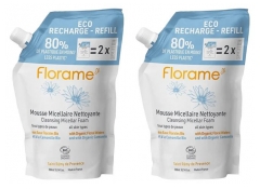 Florame Organic Cleansing Micellar Foam Eco Refill 2 x 300ml