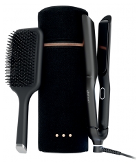ghd Melns interaktīvā Sculpt taisnotāja komplekts + 1 Plakanā suka + 1 Karstumizturīgs maciņ&scaron;