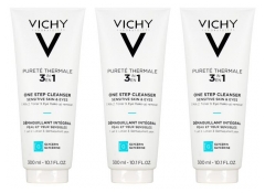 Vichy Puret&eacute; Thermale D&eacute;maquillant Int&eacute;gral 3en1 Peau Sensible Lot de 3 x 300 ml