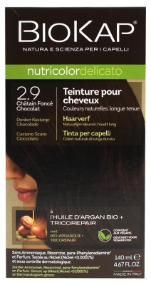 Biokap Nutricolor Tinte Permanente Delicato - Coloración: 2.9 Chocolate castaño oscuro