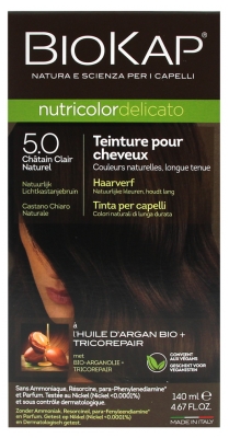 Biokap Nutricolor Delicato Teinture Permanente - Coloration : 5.0 Châtain Clair Naturel
