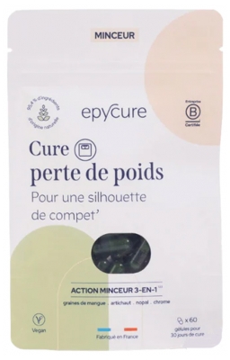 Epycure Cure Perte de Poids 60 Capsules