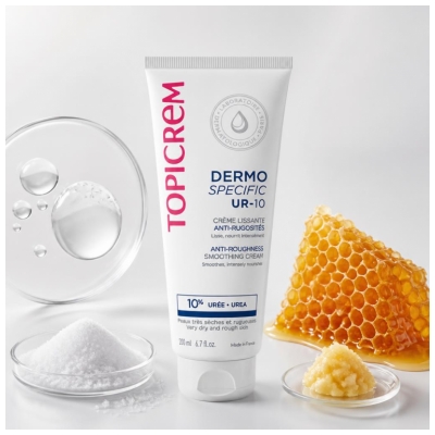 Topicrem DERMO SPECIFIC UR-10 Anti-Roughness Smoothing Cream 200ml
