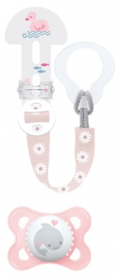 MAM Zīlīte Original Nature 2-6 Mēneši ar Zīlītes Klipsi - Krāsa: Rose