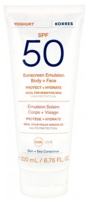 Korres Yoghurt Sunscreen Emulsion Body & Face SPF50 200 ml