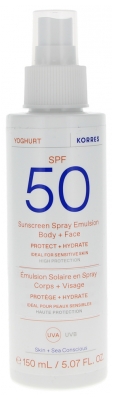 Korres Yoghurt Sun Care Emulsion Spray Body & Face SPF50 150 ml