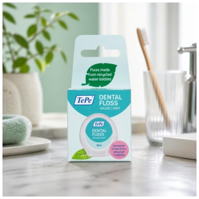 TePe Dental Floss Fil Dentaire Menthe 40 m