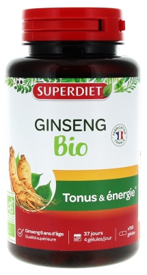 Superdiet Ginseng Organic 150 Capsules