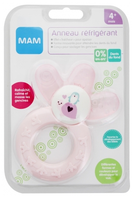 MAM Cooler Teether 4 Months + - Colour: Pink and Purple