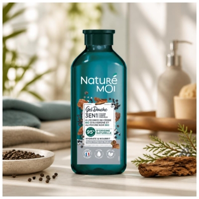 Naturé Moi Gel Douche 3en1 Cèdre et Poivre Noir 250 ml