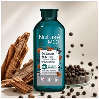 Naturé Moi Gel Douche 3en1 Cèdre et Poivre Noir 250 ml